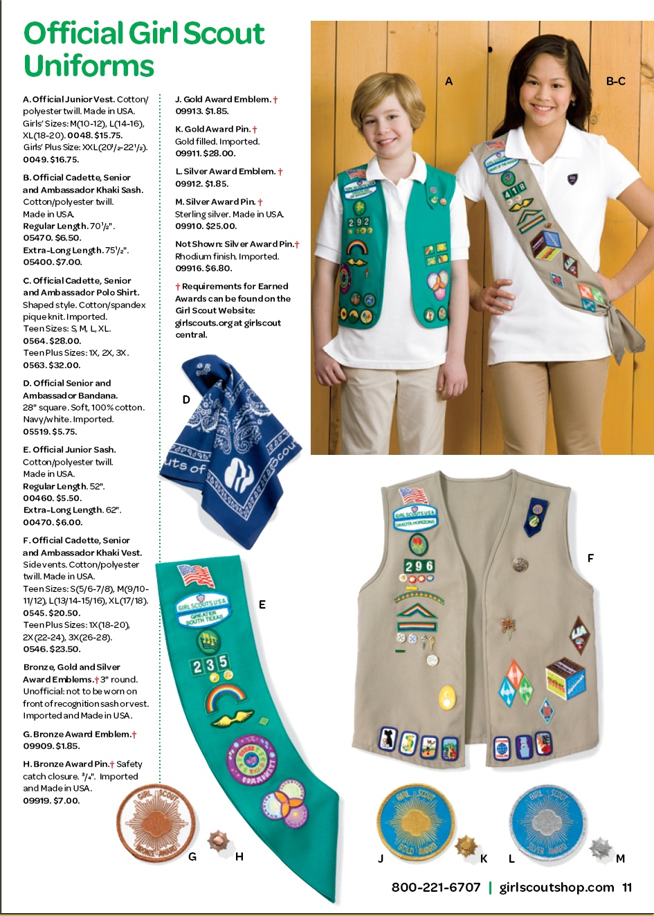 senior girl scout vest